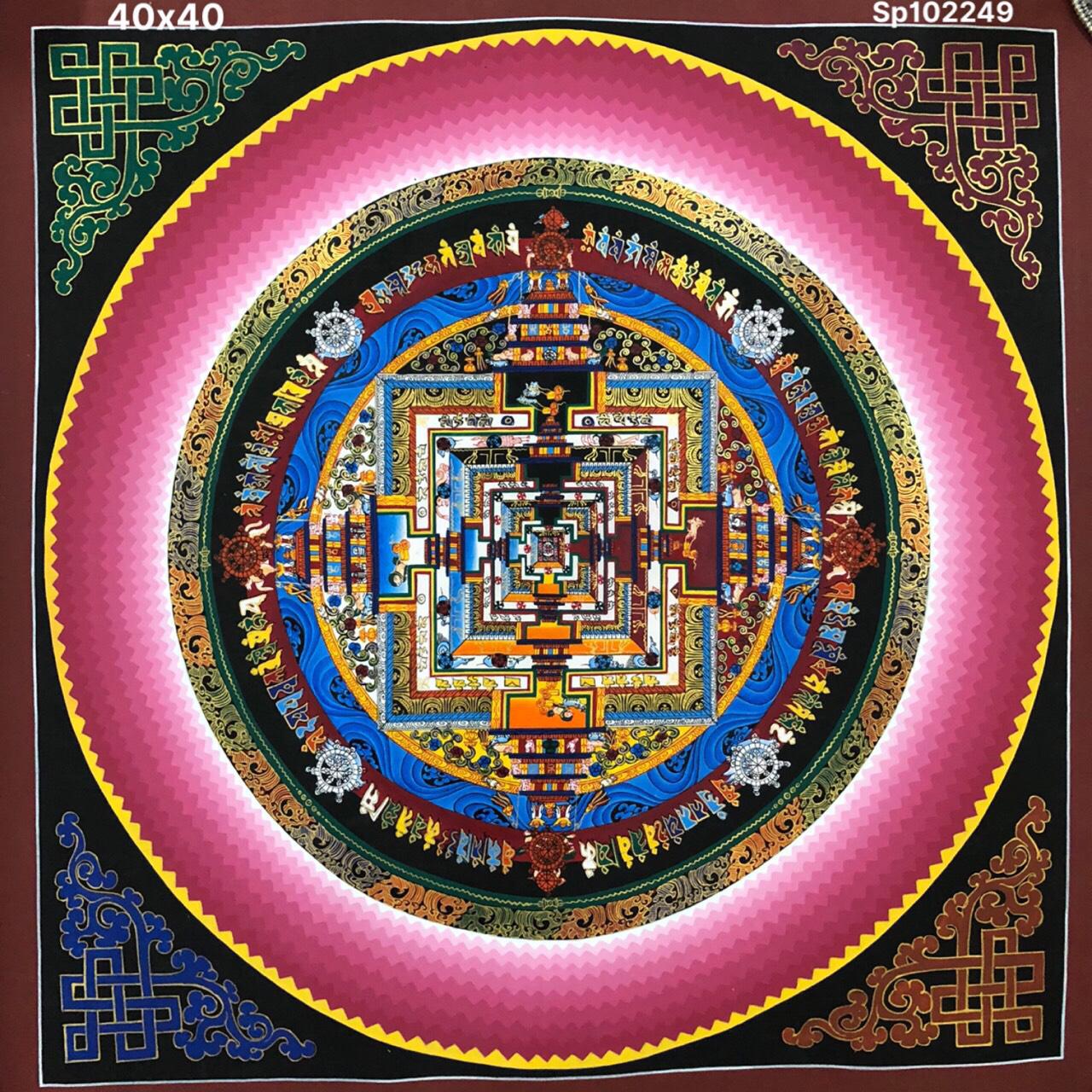 TRANH MADALA VẼ TAY NEPAL SIZE 40X40CM ( KHÔNG TÍNH VIỀN)