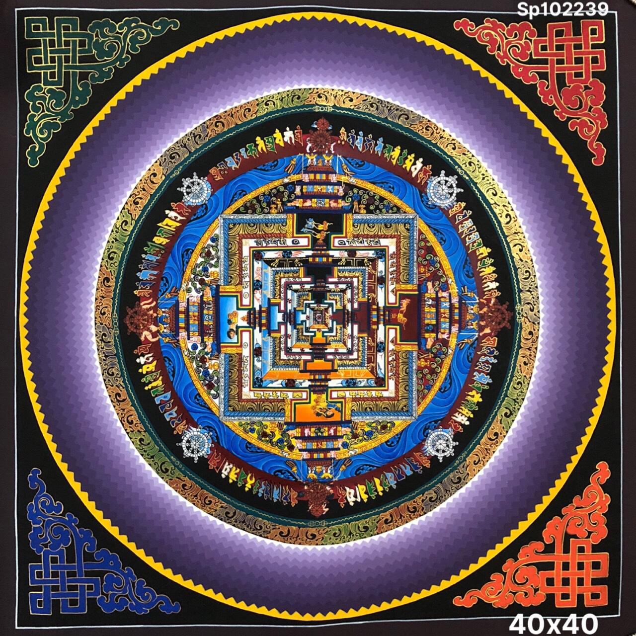 TRANH MADALA VẼ TAY NEPAL SIZE 40X40CM ( KHÔNG TÍNH VIỀN)