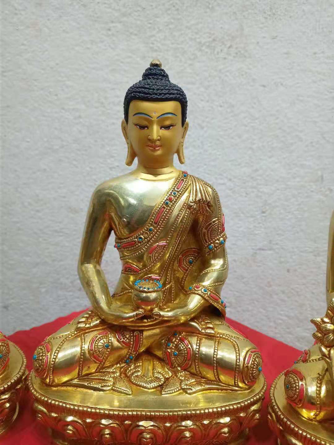 TAM THẾ PHẬT (THÍCH CA - A DI ĐÀ - DƯỢC SƯ) 23CM