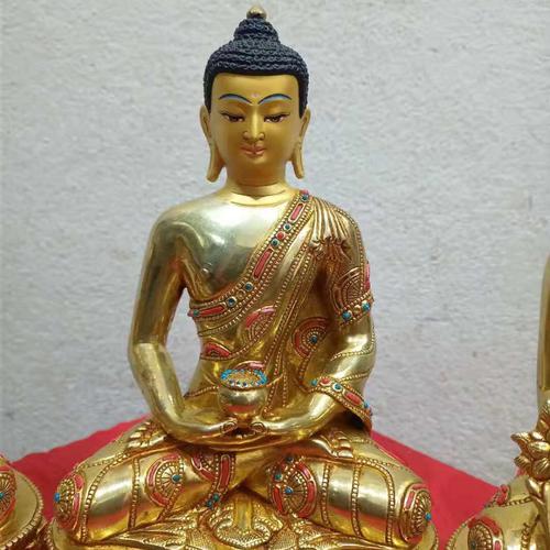 TAM THẾ PHẬT (THÍCH CA - A DI ĐÀ - DƯỢC SƯ) 23CM
