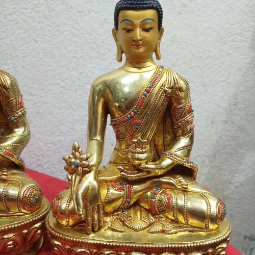 TAM THẾ PHẬT (THÍCH CA - A DI ĐÀ - DƯỢC SƯ) 23CM