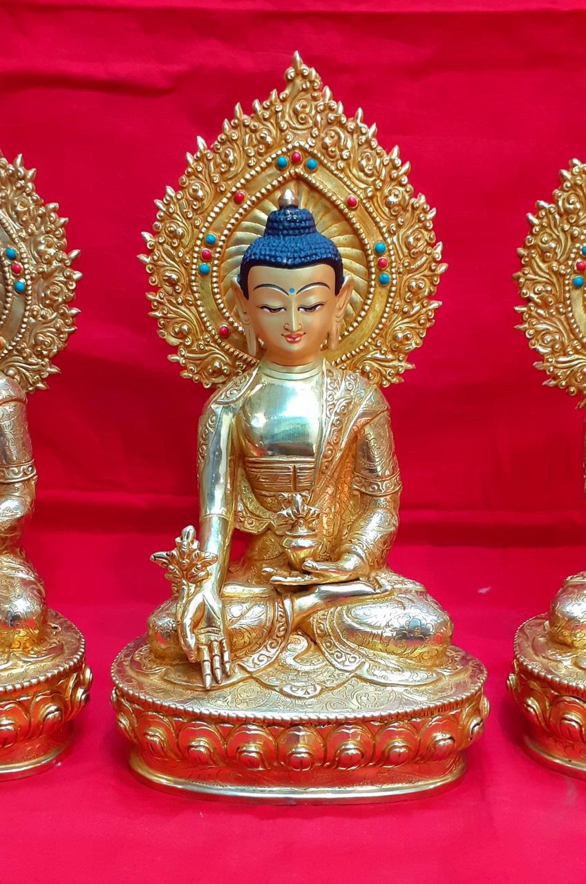 TAM THẾ PHẬT (THÍCH CA - A DI ĐÀ - DƯỢC SƯ) 23CM