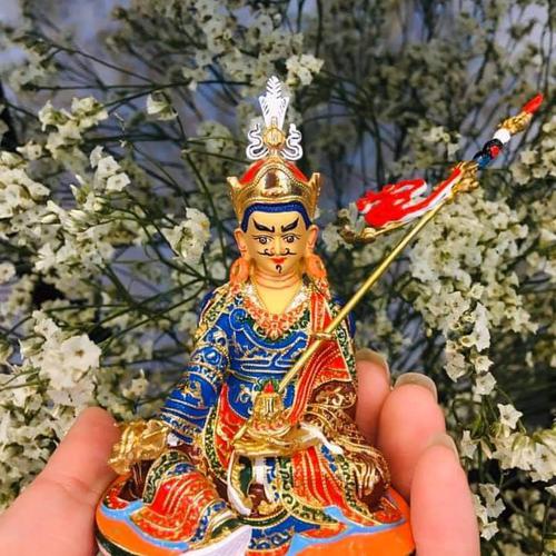 TÔNG TƯỢNG NGÀI LIÊN HOA SANH ĐỒNG VẼ MÀU 10CM