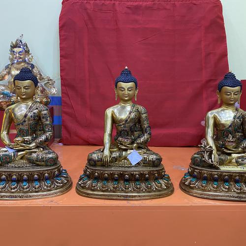 TAM THẾ PHẬT (THÍCH CA - A DI ĐÀ - DƯỢC SƯ) 43CM