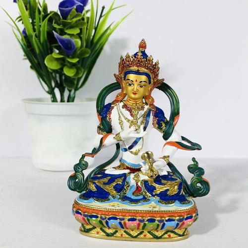 TÔNG TƯỢNG NGÀI KIM CANG TÁT ĐOẢ ĐỒNG VẼ MÀU MINI 10CM