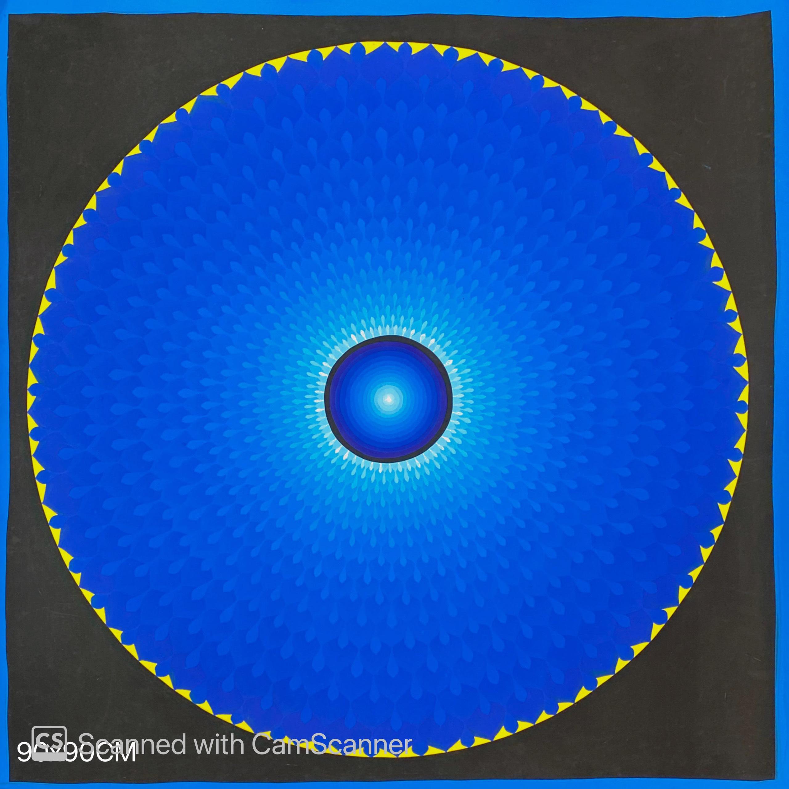 TRANH MANDALA ÁNH SÁNG HÀO QUANG SIZE 100X100CM