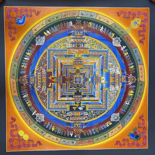 TRANH MANDALA VẼ TAY NEPAL SIZE 100X100CM