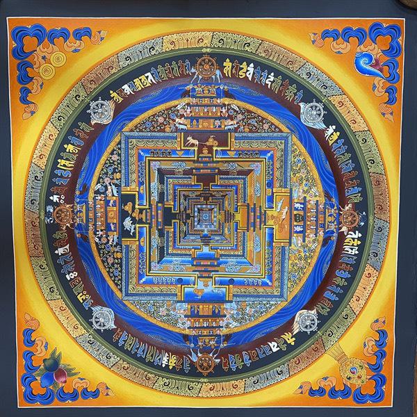 TRANH MANDALA VẼ TAY NEPAL SIZE 100X100CM