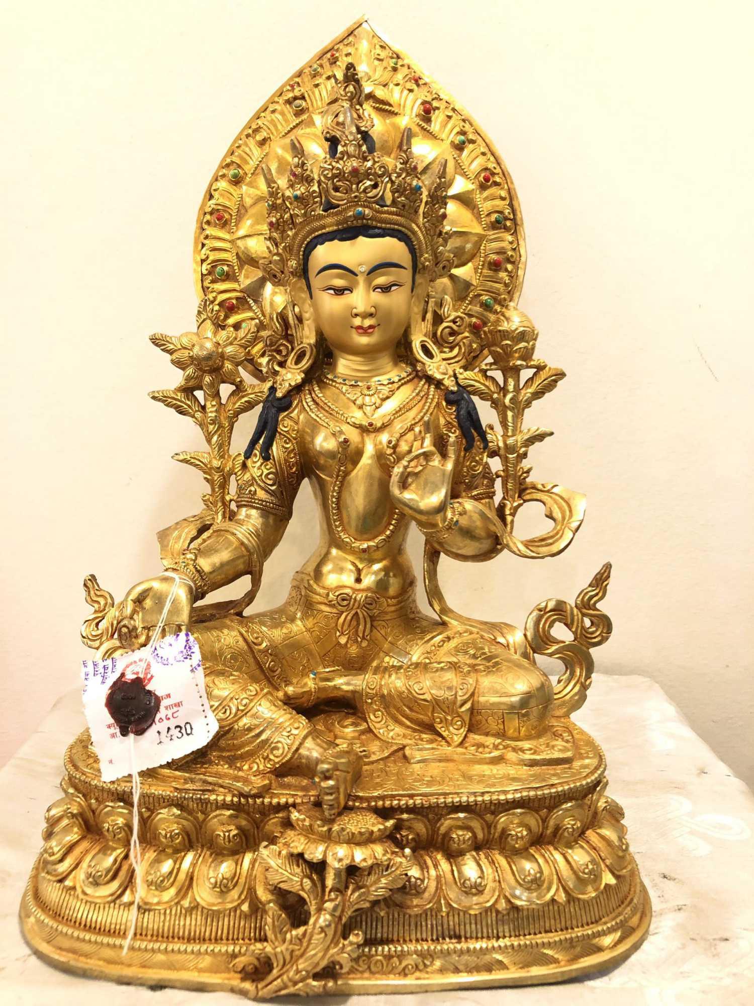 TÔN TƯỢNG TARA XANH 36CM