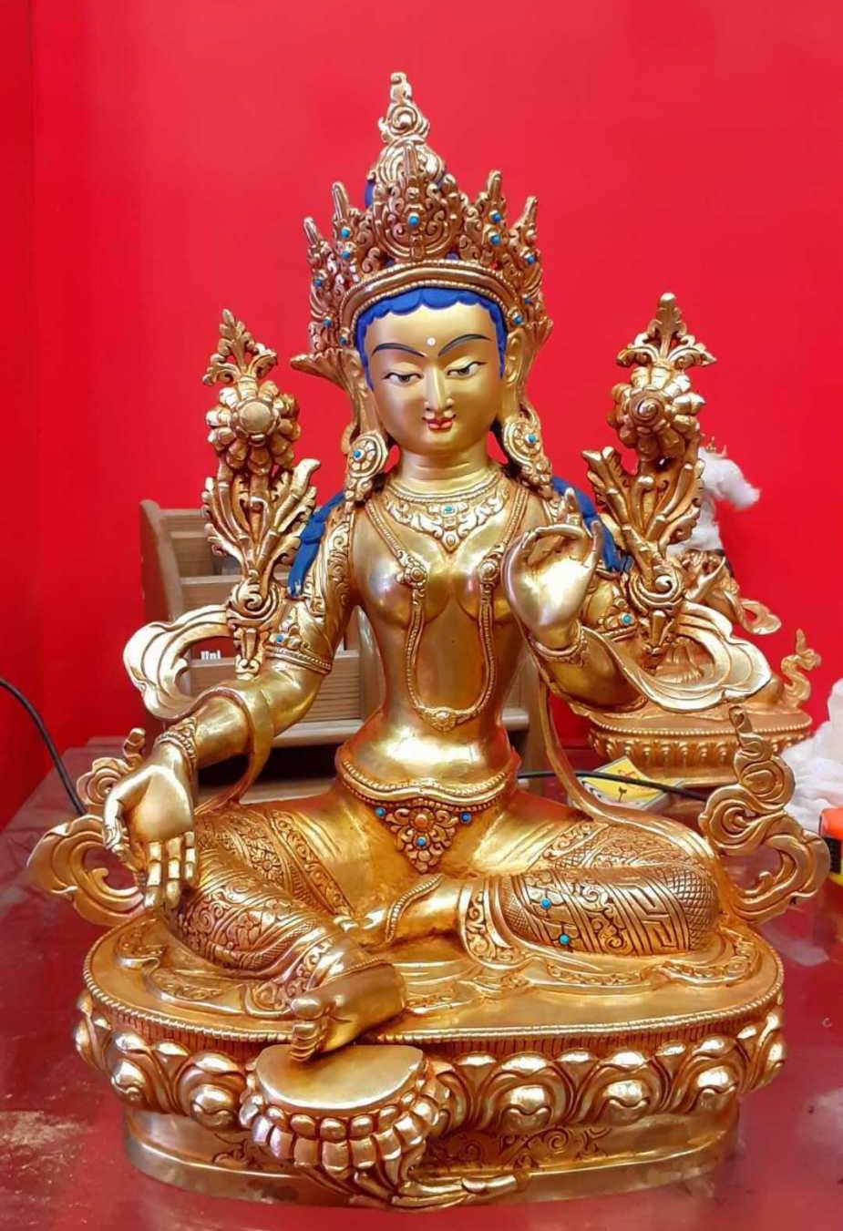 TÔN TƯỢNG TARA XANH 33CM