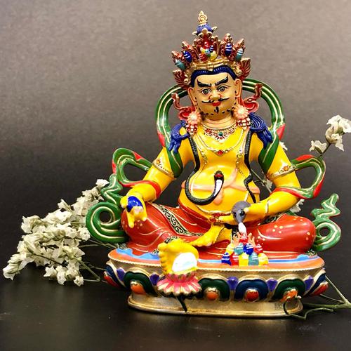 TÔN TƯỢNG NGÀI HOÀNG THẦN TÀI ĐỒNG MẠ VẼ MÀU