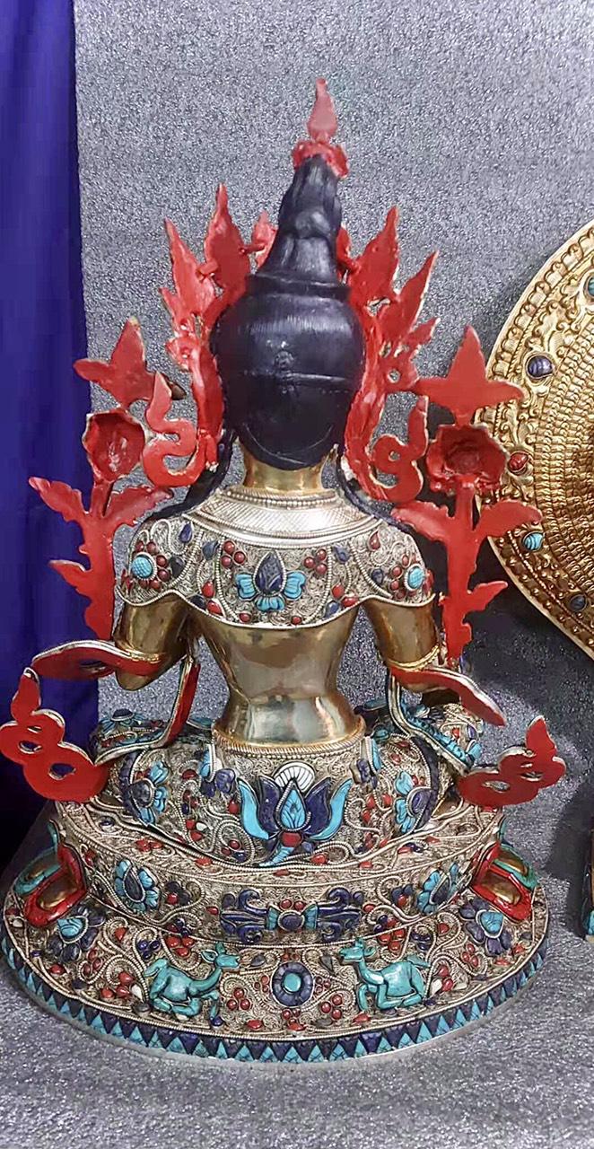 TARA XANH CẨN ĐÁ 45CM