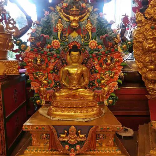 TÔN TƯỢNG ĐỨC A DI ĐÀ ĐỒNG MẠ VÀNG CAO CẤP NEPAL 160CM