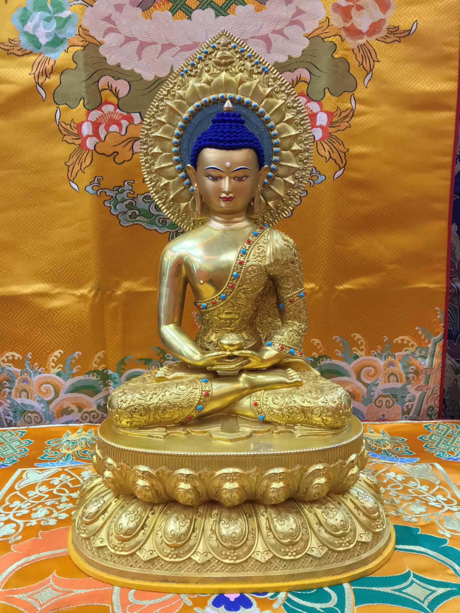TÔN TƯỢNG A DI ĐÀ TÂY TẠNG 50CM