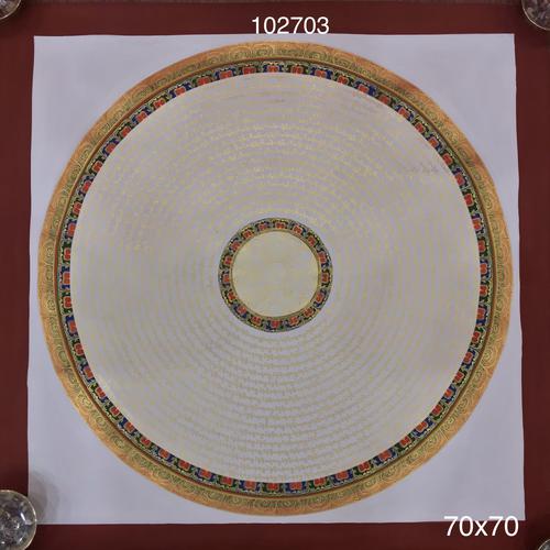 MANDALA VẼ TAY NEPAL SIZE 70X70CM