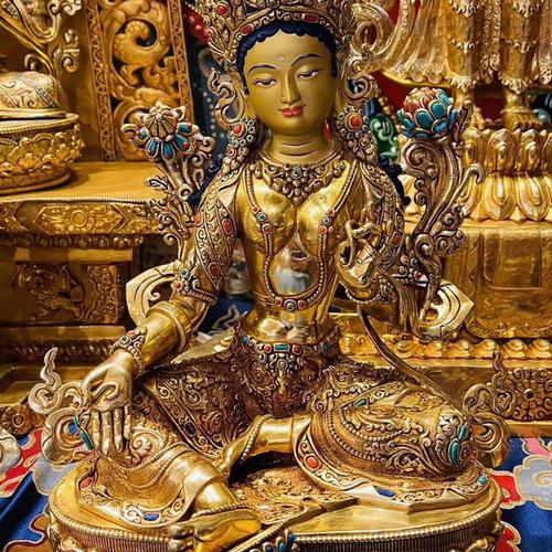 TARA XANH NEPAL CAO CẤP 36CM