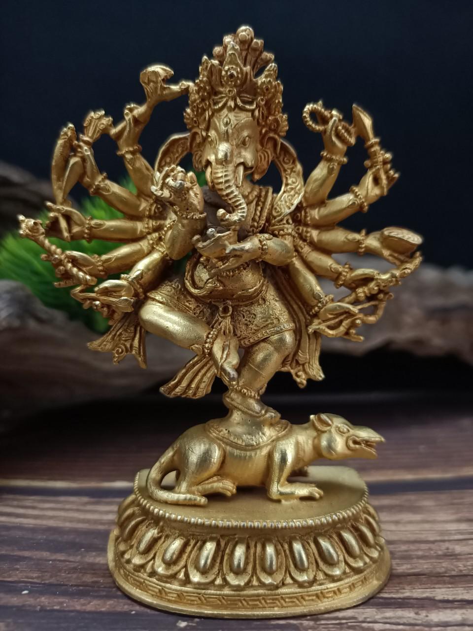 TÔN TƯỢNG NGÀI GANESHA NEPAL MINI 9CM 