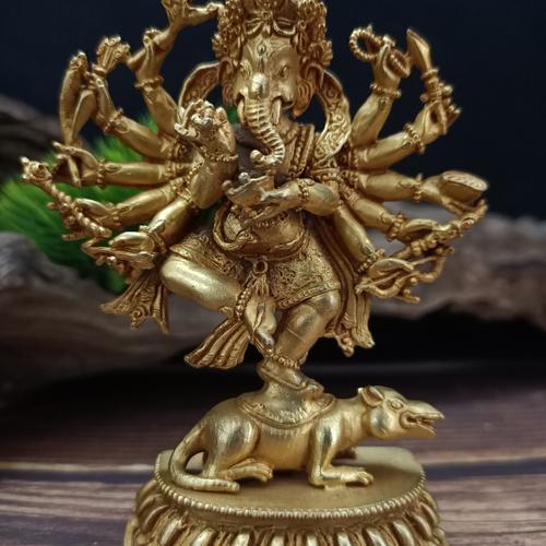TÔN TƯỢNG NGÀI GANESHA NEPAL MINI 9CM