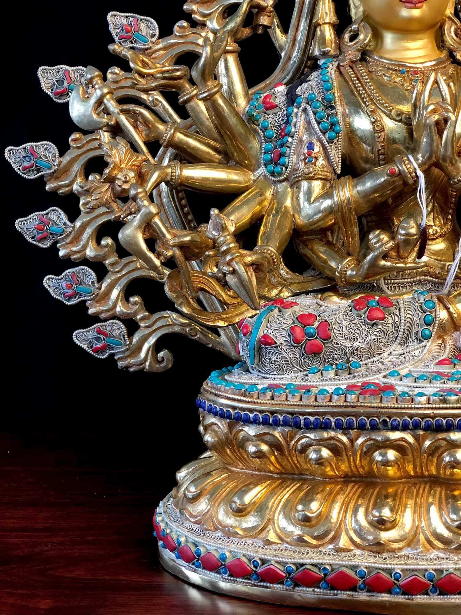 TÔN TƯỢNG CHUẨN ĐỀ CẨN ĐÁ CAO CẤP NEPAL 41CM