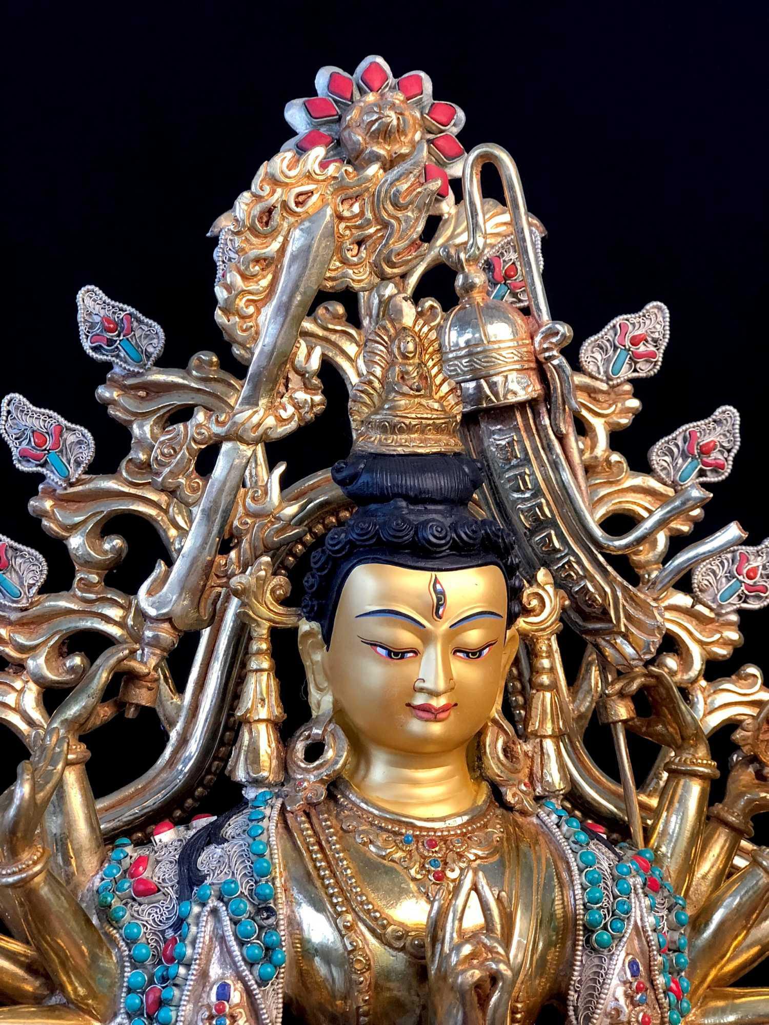 TÔN TƯỢNG CHUẨN ĐỀ CẨN ĐÁ CAO CẤP NEPAL 41CM