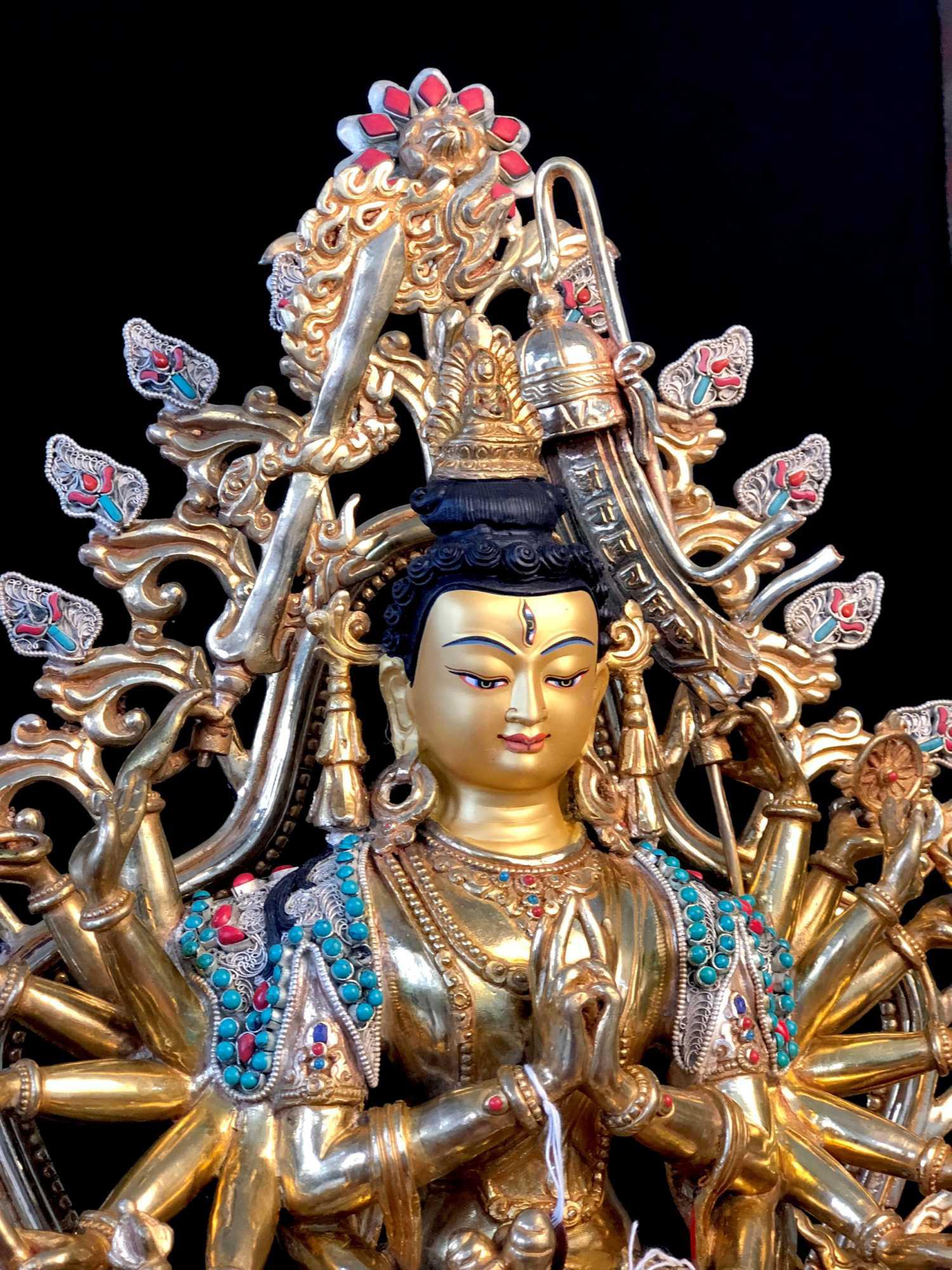 TÔN TƯỢNG CHUẨN ĐỀ CẨN ĐÁ CAO CẤP NEPAL 41CM