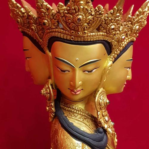 TÔN TƯỢNG ĐẠI NHẬT NHƯ LAI NEPAL 43CM