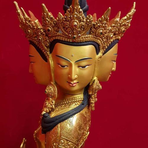 TÔN TƯỢNG ĐẠI NHẬT NHƯ LAI NEPAL 43CM