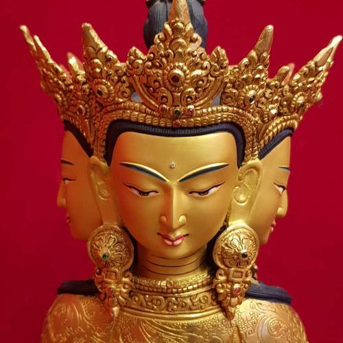 TÔN TƯỢNG ĐẠI NHẬT NHƯ LAI NEPAL 43CM