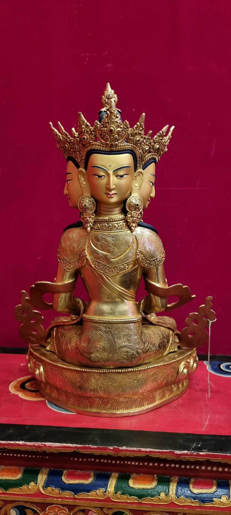 TÔN TƯỢNG ĐẠI NHẬT NHƯ LAI NEPAL 43CM