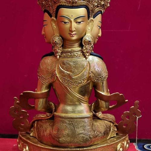 TÔN TƯỢNG ĐẠI NHẬT NHƯ LAI NEPAL 43CM