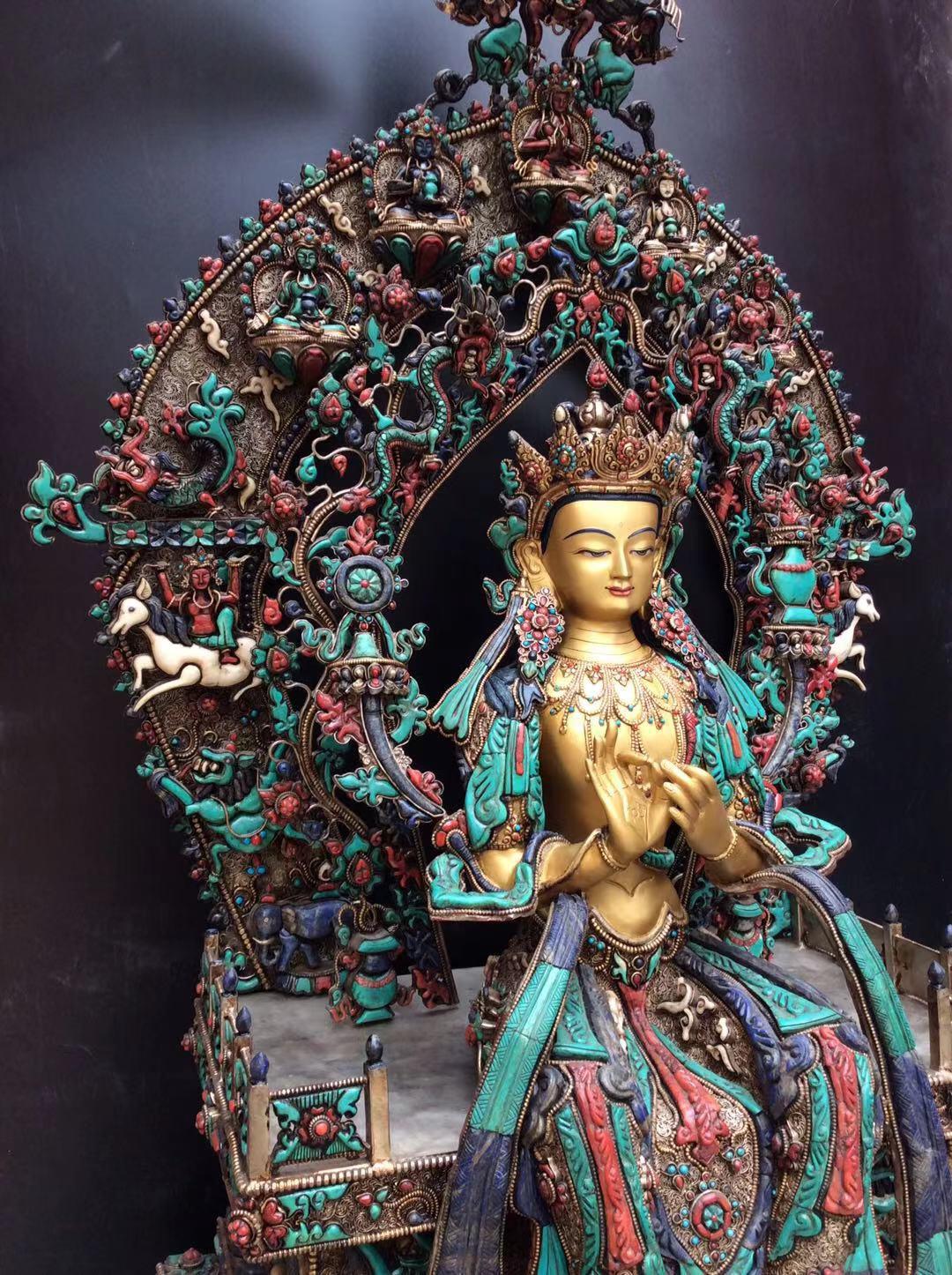 TÔN TƯỢNG NGÀI DI LẶC NEPAL CAO CẤP 107CM