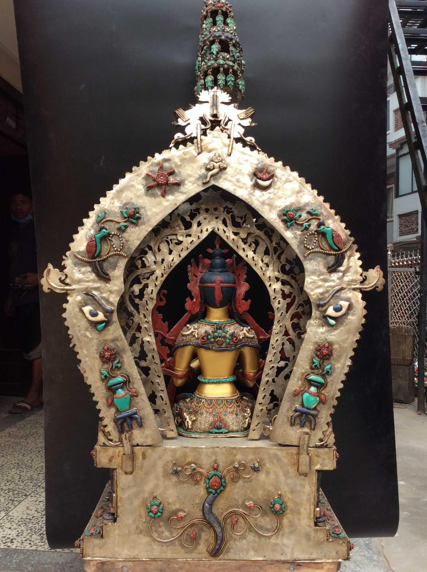 TÔN TƯỢNG NGÀI DI LẶC NEPAL CAO CẤP 107CM