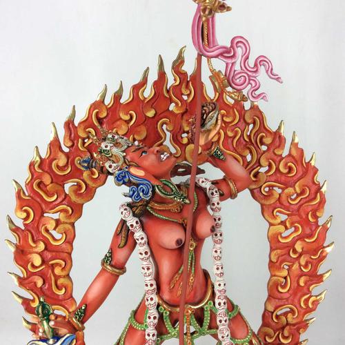 TÔN TƯỢNG DU GIÀ THÁNH NỮ DAKINI TÂY TẠNG 33CM