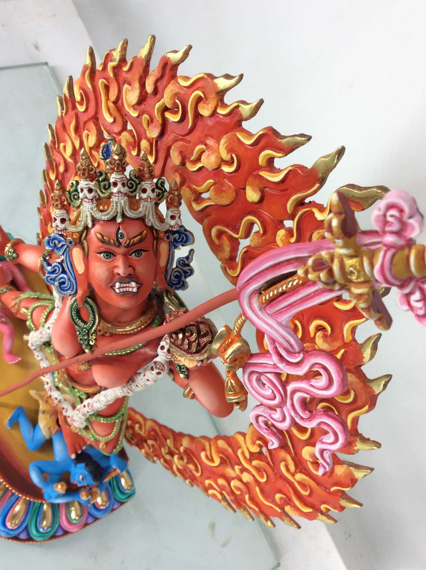 TÔN TƯỢNG DU GIÀ THÁNH NỮ DAKINI TÂY TẠNG 33CM