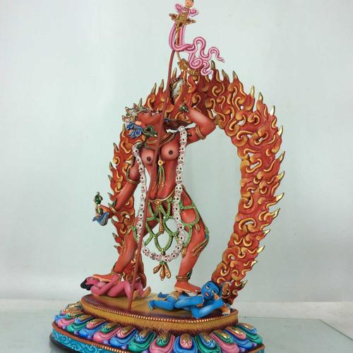TÔN TƯỢNG DU GIÀ THÁNH NỮ DAKINI TÂY TẠNG 33CM