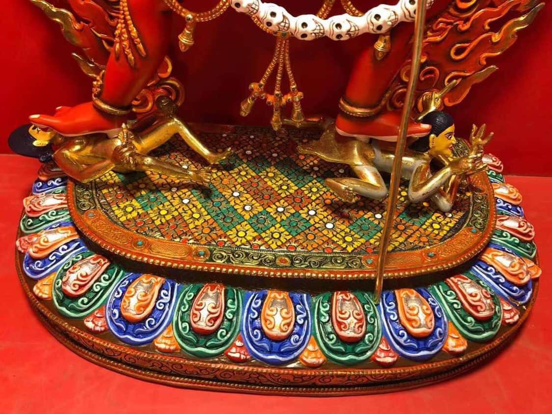 TÔN TƯỢNG DU GIÀ THÁNH NỮ DAKINI NEPAL CAO CẤP 50CM