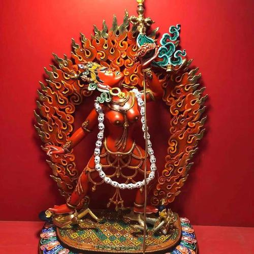 TÔN TƯỢNG DU GIÀ THÁNH NỮ DAKINI NEPAL CAO CẤP 50CM