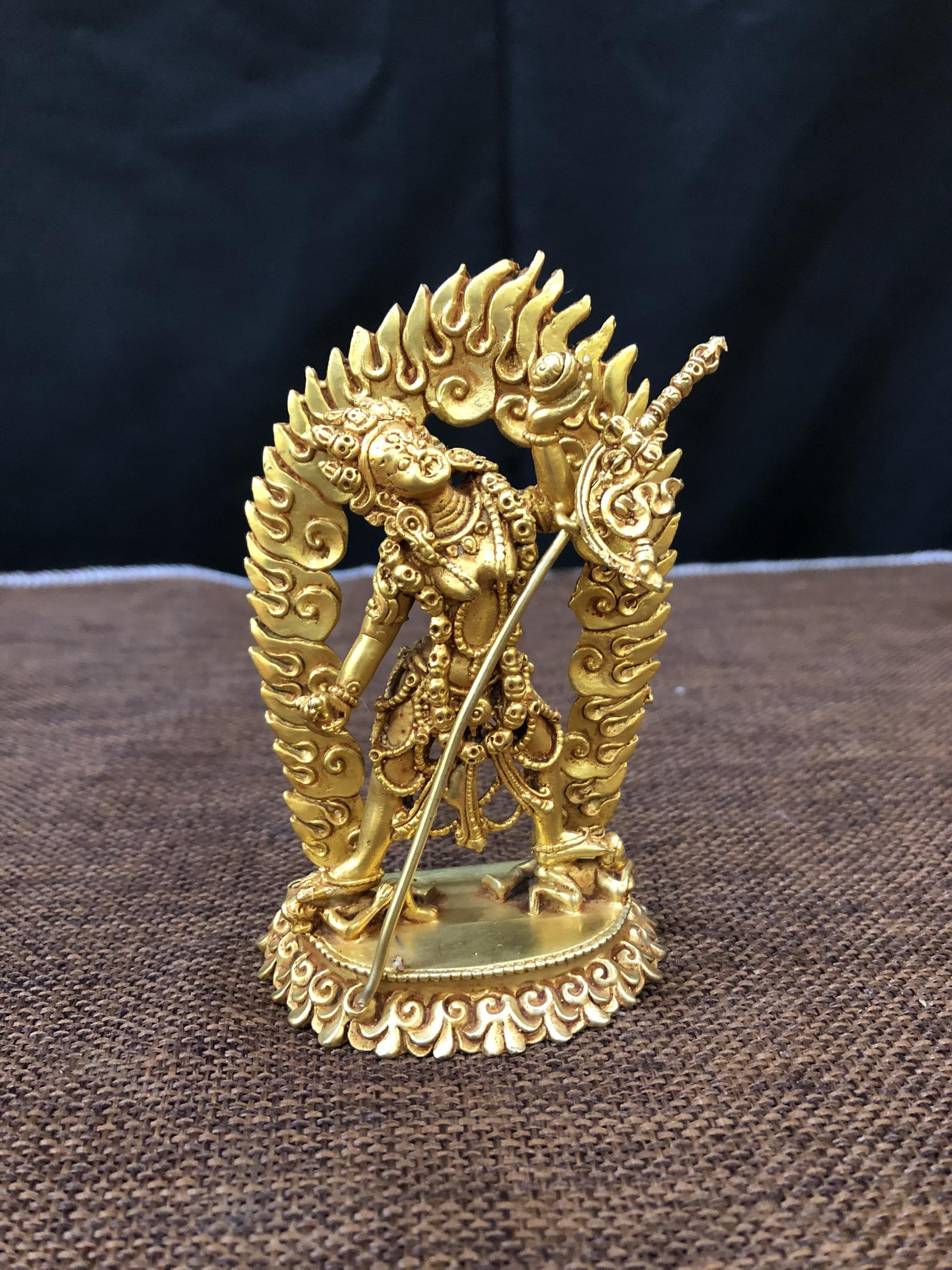 TÔN TƯỢNG DU GIÀ THÁNH NỮ DAKINI NEPAL MINI 10CM