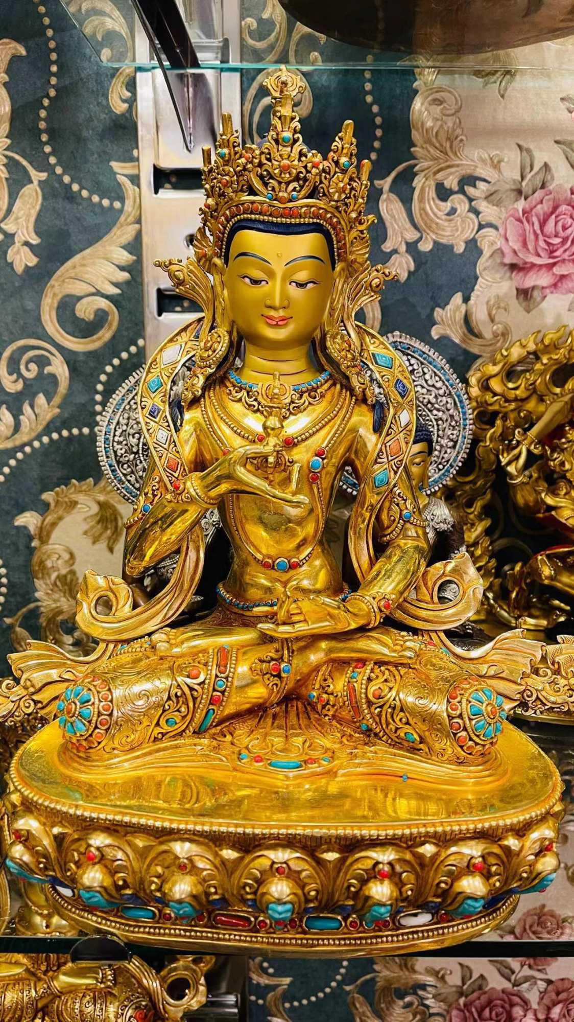 TÔN TƯỢNG NGÀI KIM CANG TÁT ĐOẢ NEPAL CAO CẤP 33CM