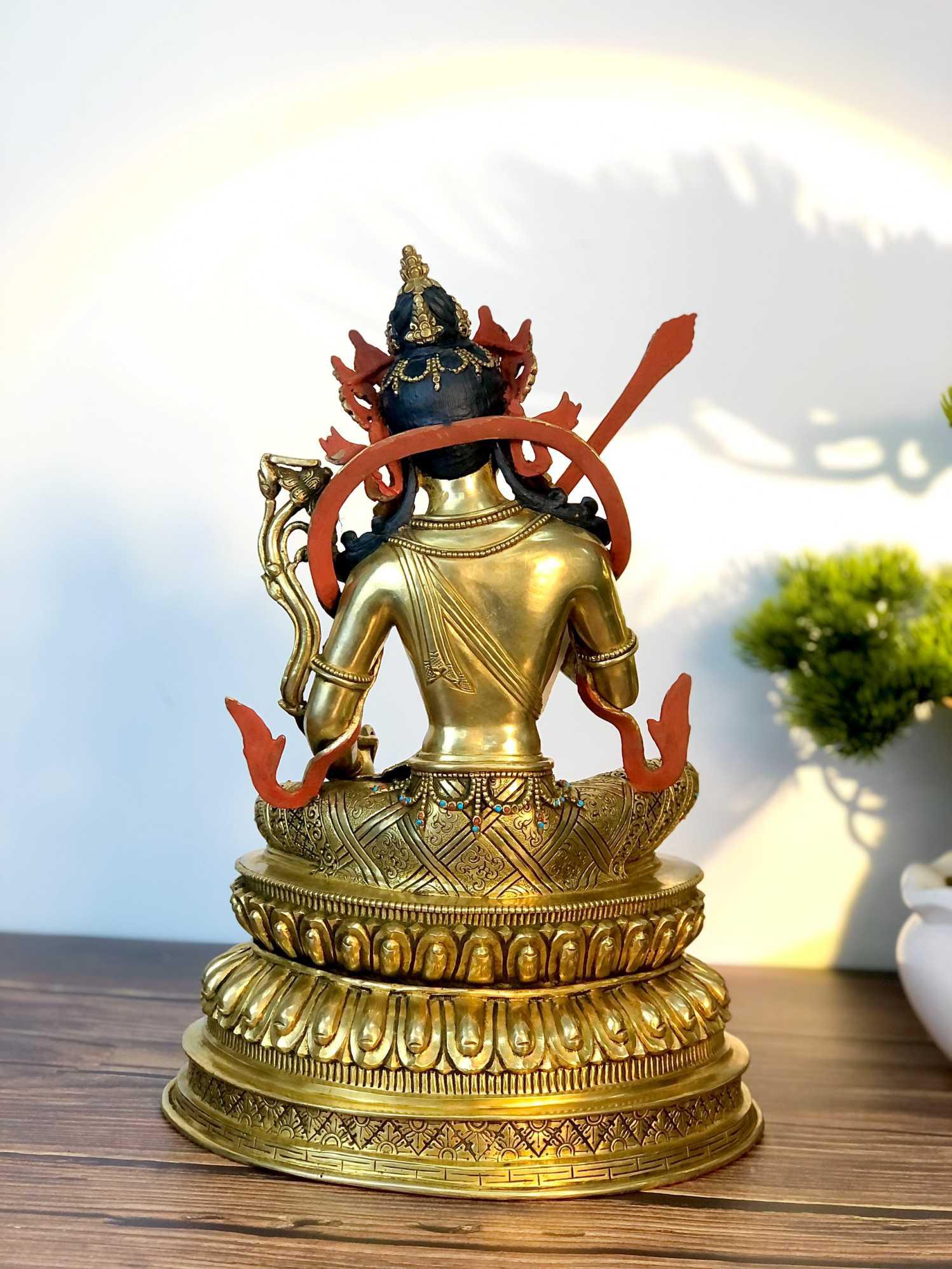 TÔN TƯỢNG VĂN THÙ NEPAL 34CM