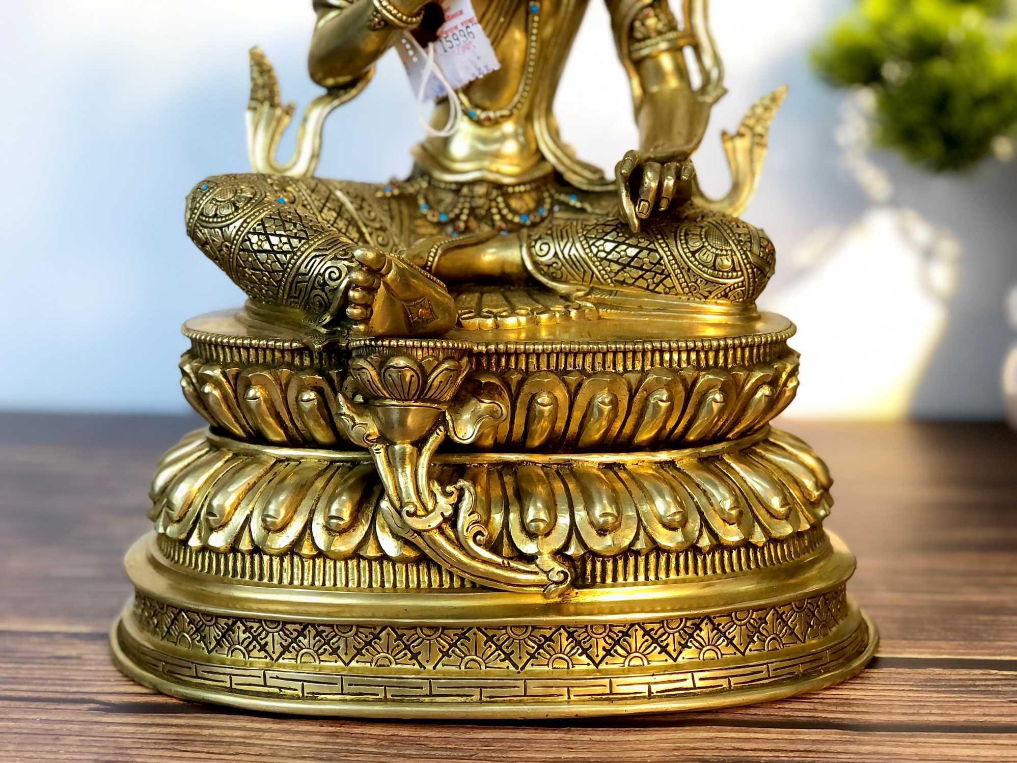 TÔN TƯỢNG VĂN THÙ NEPAL 34CM