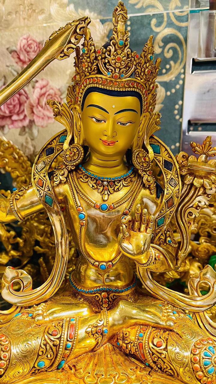 TÔN TƯỢNG VĂN THÙ CAO CẤP 33CM