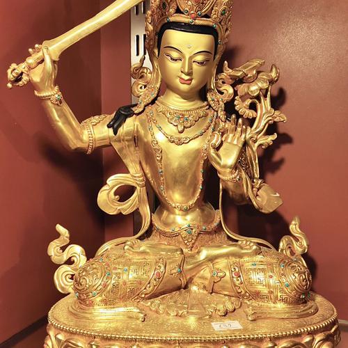 TÔN TƯỢNG VĂN THÙ CAO CẤP 38CM
