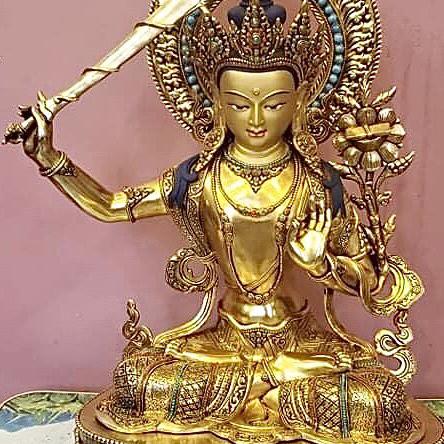 TÔN TƯỢNG VĂN THÙ CACO CẤP 50CM