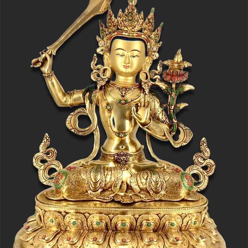 TÔN TƯỢNG VĂN THÙ CAO CẤP 45CM