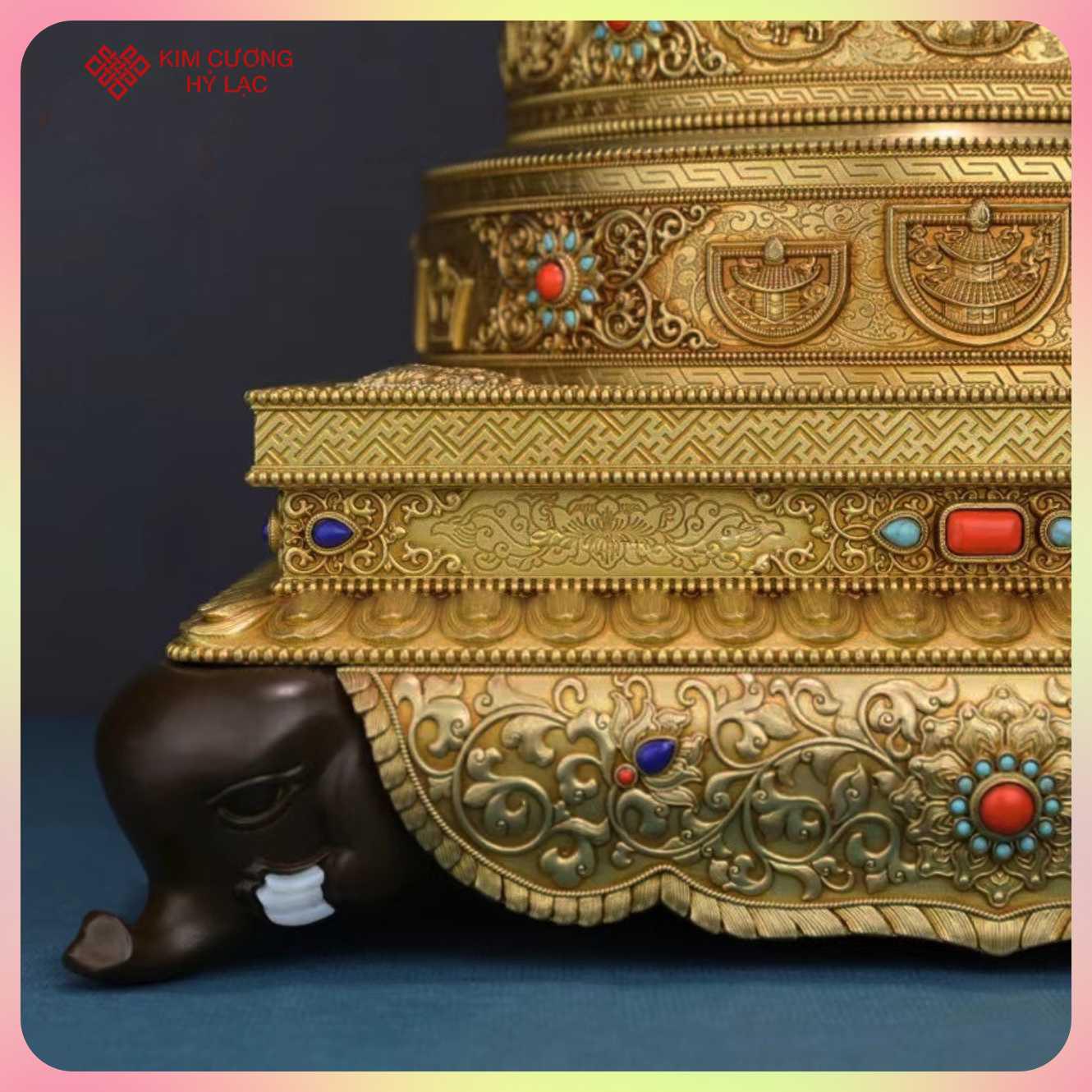 THÁP MANDALA ĐỒNG 50CM