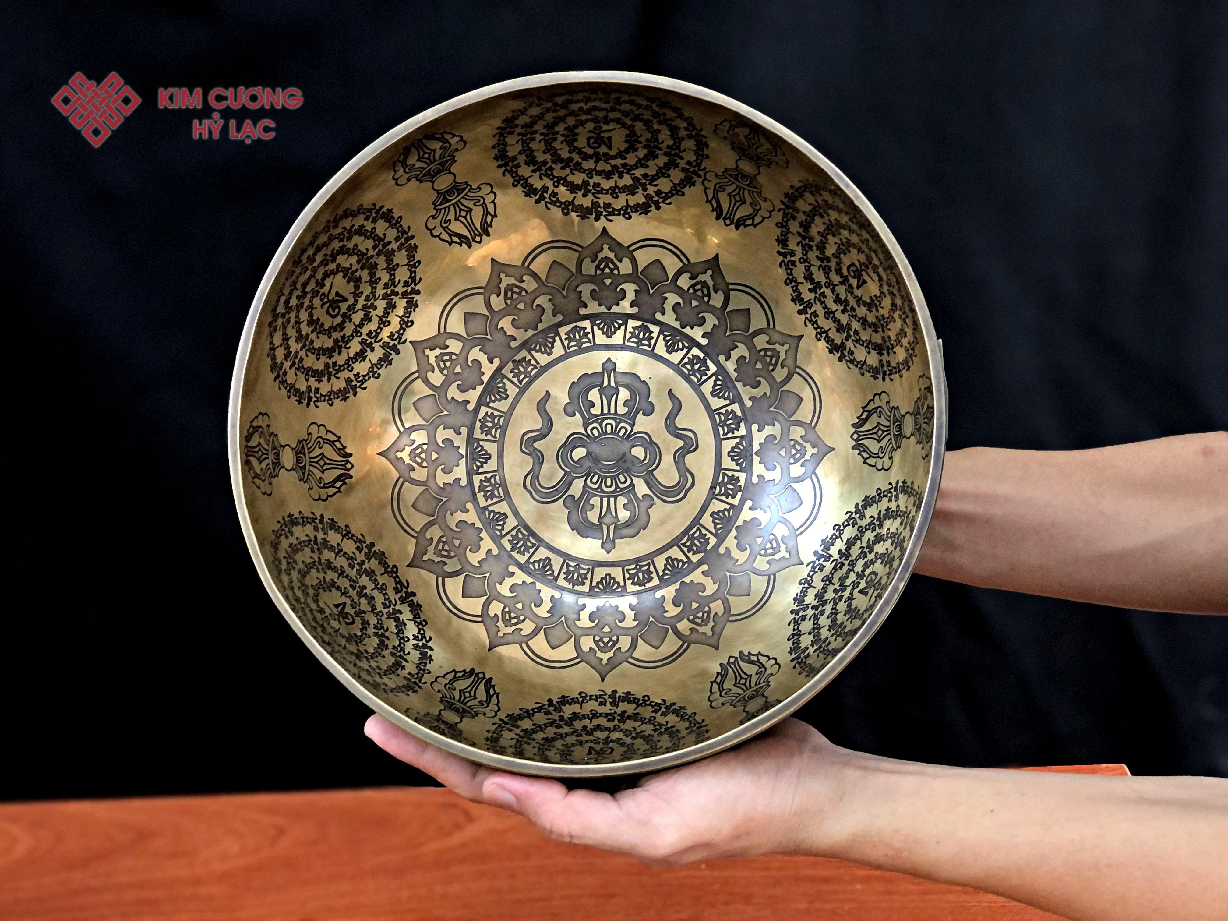 CHUÔNG XOAY TÂM CHUỲ KIM CANG 26CM