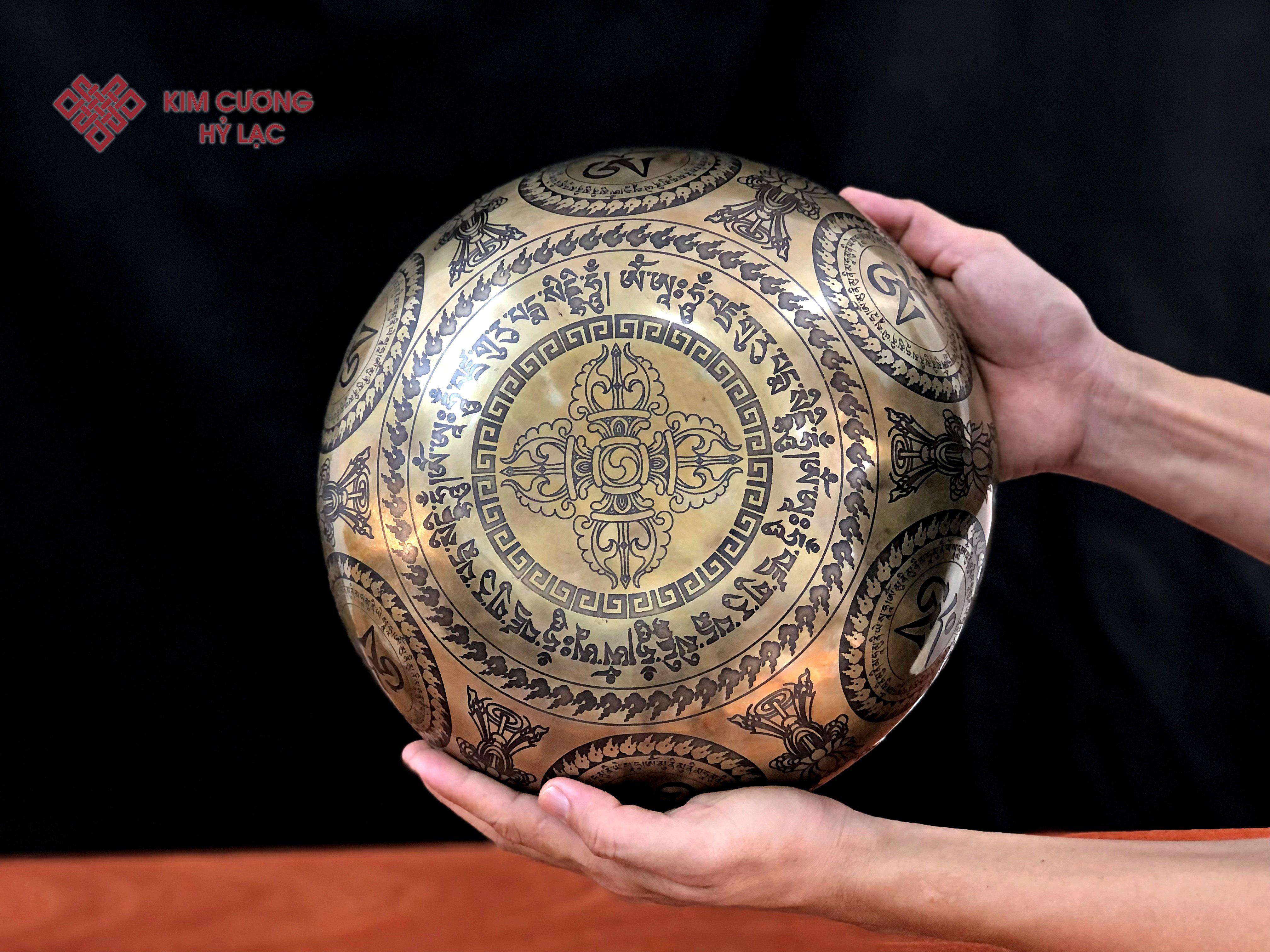 CHUÔNG XOAY TÂM CHUỲ KIM CANG 26CM