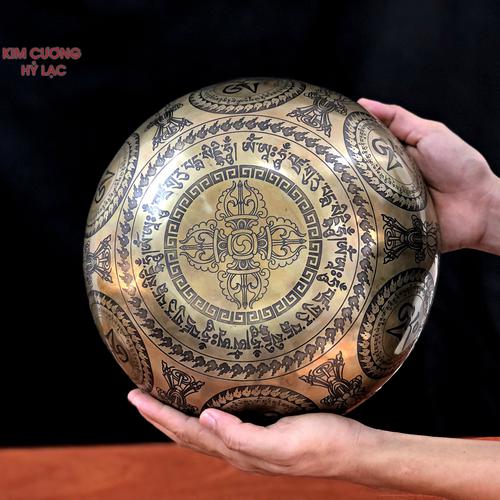 CHUÔNG XOAY TÂM CHUỲ KIM CANG 26CM