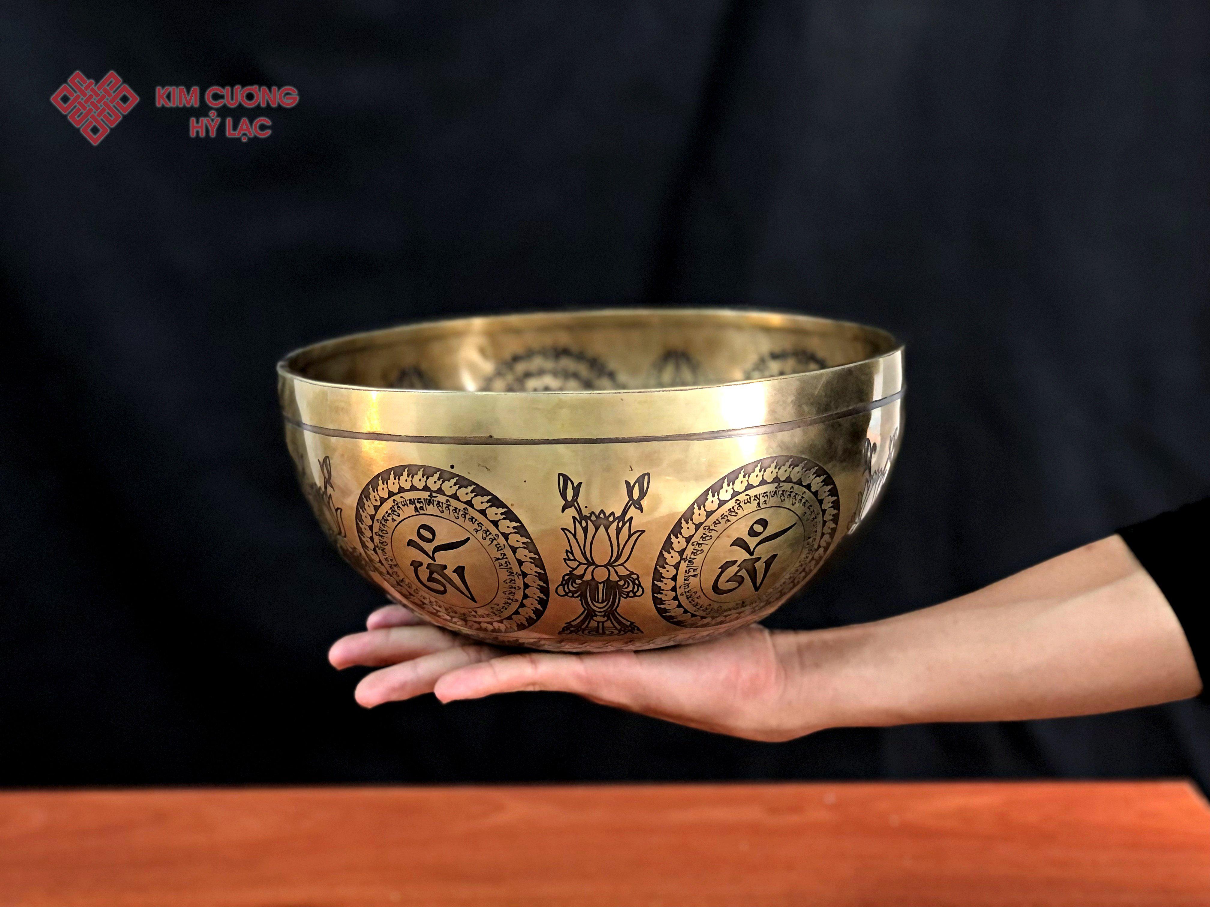 CHUÔNG XOAY TÂM CHUỲ KIM CANG 26CM